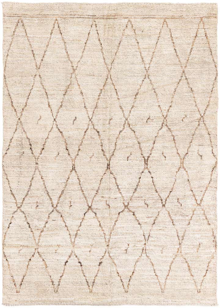 5' 3 x 6' 8 Hand Knotted Moroccan Wool Rug