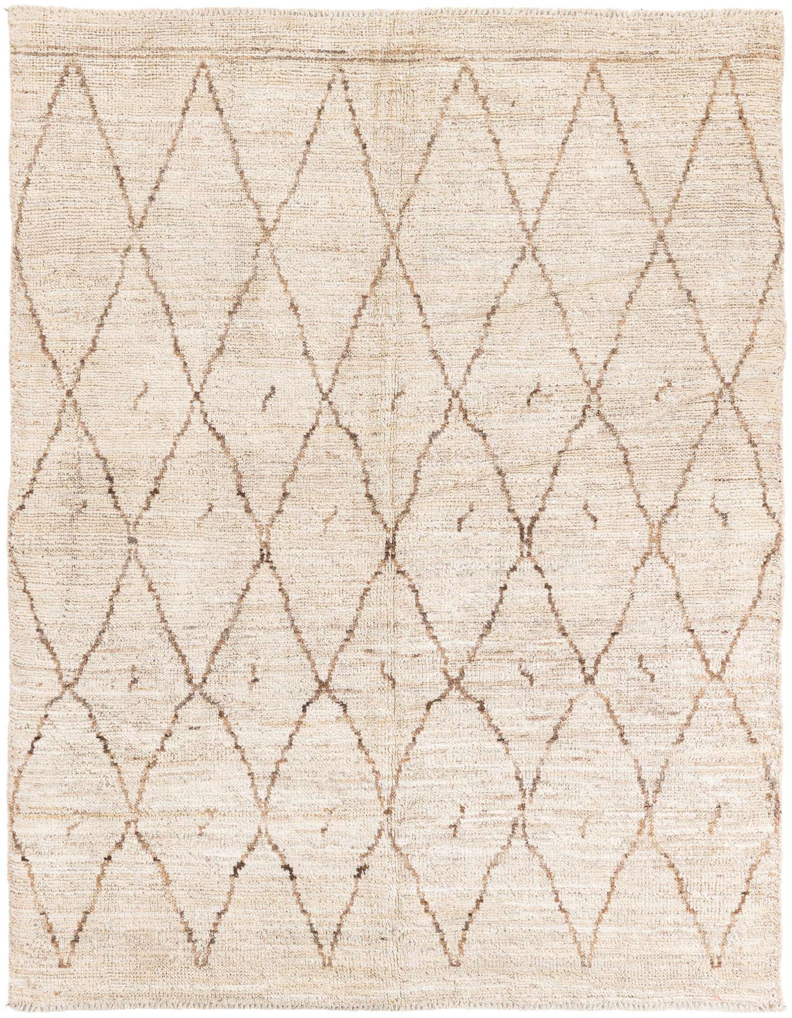 5' 3 x 6' 8 Hand Knotted Moroccan Wool Rug