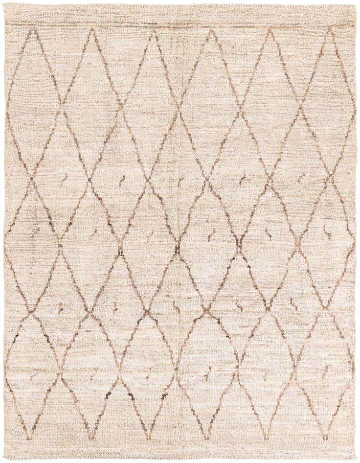 Detail image of 5' 3 x 6' 8 Hand Knotted Moroccan Wool Rug
