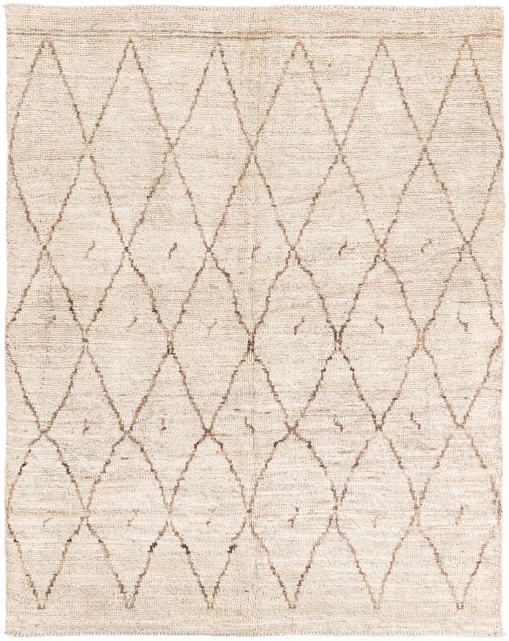 5' 3 x 6' 8 Hand Knotted Moroccan Wool Rug
