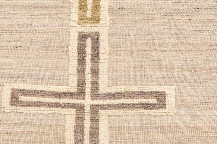 8' x 10' 5 Hand Knotted Moroccan Wool Rug