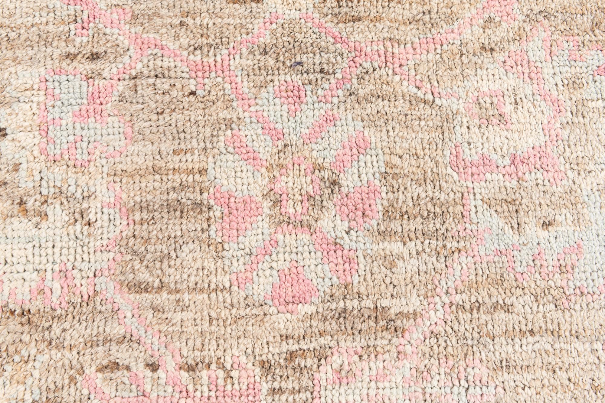 6' 3 x 9' 1 Hand Knotted Moroccan Wool Rug