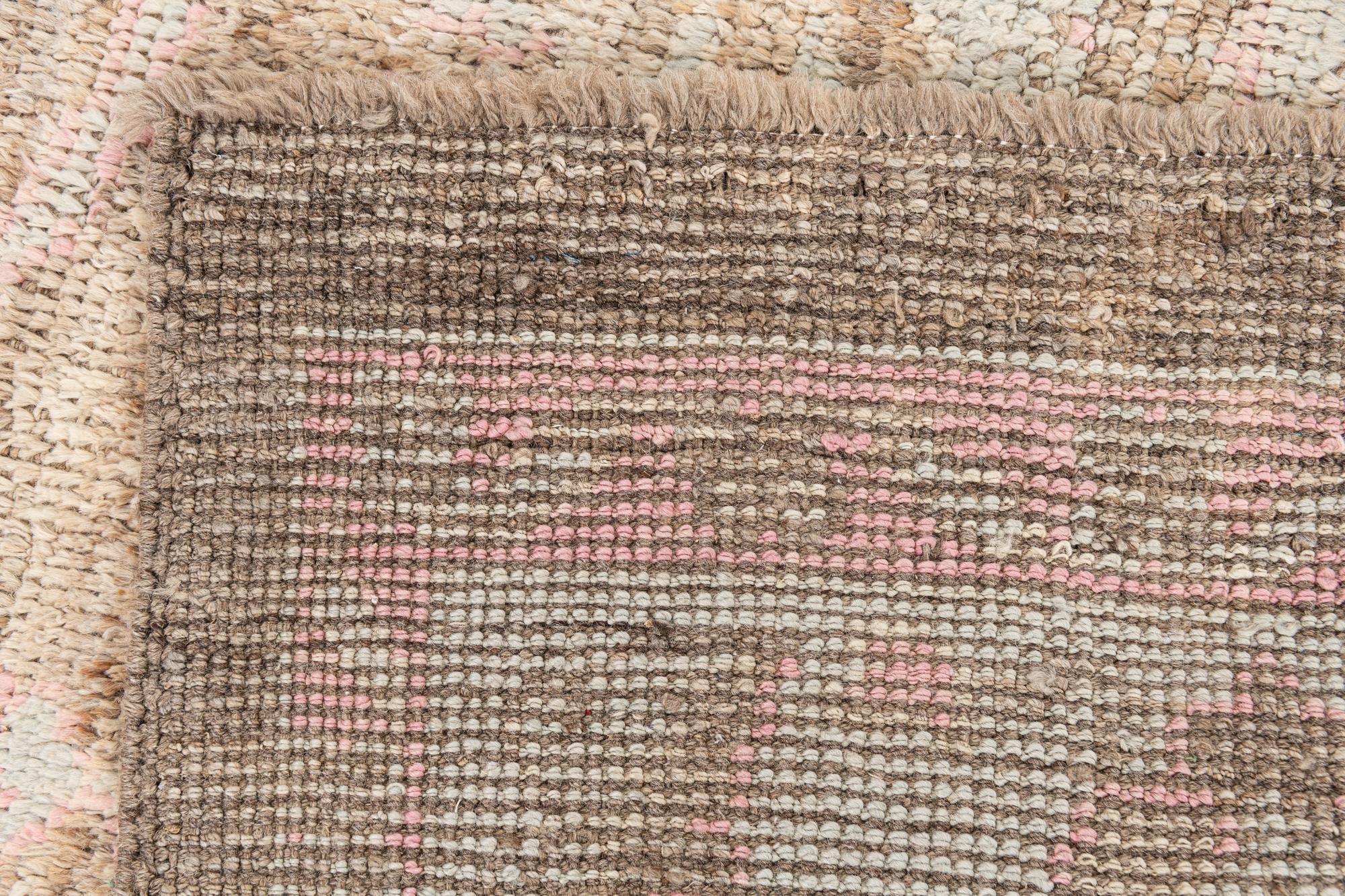6' 3 x 9' 1 Hand Knotted Moroccan Wool Rug