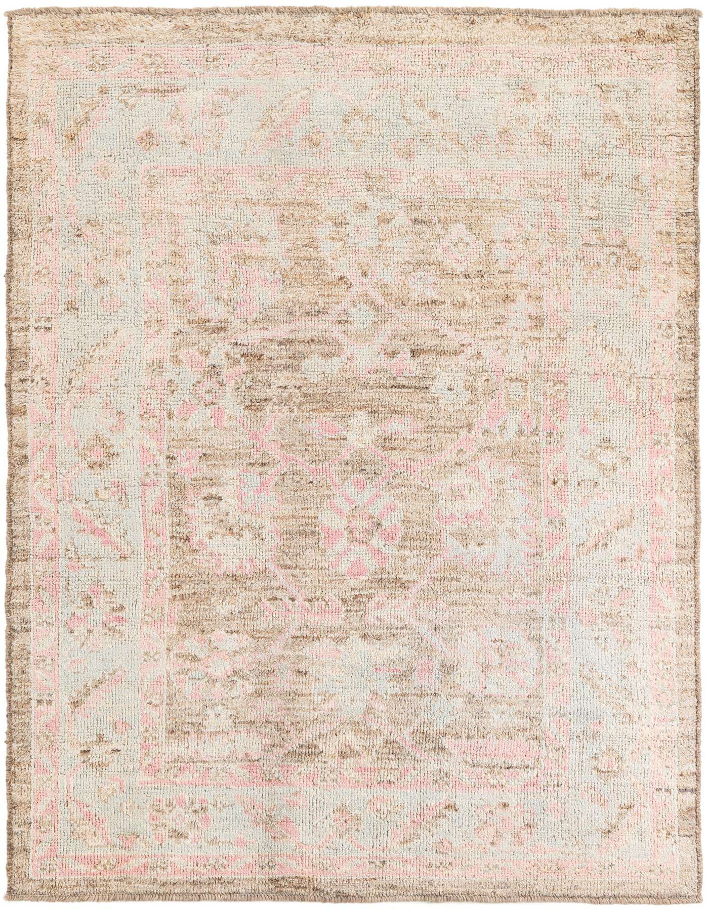 6' 3 x 9' 1 Hand Knotted Moroccan Wool Rug