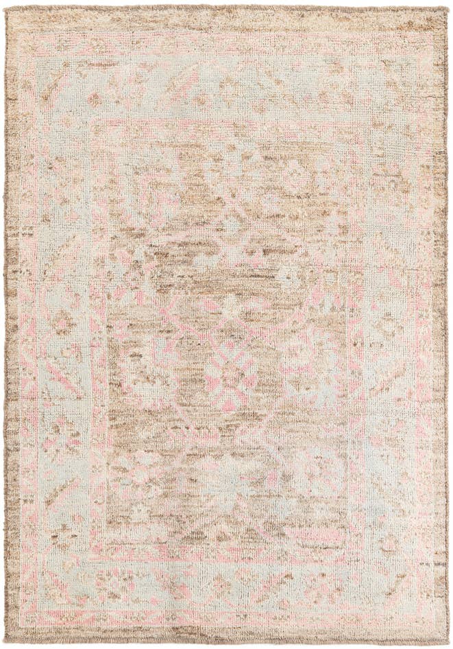 Detail image of 6' 3 x 9' 1 Hand Knotted Moroccan Wool Rug