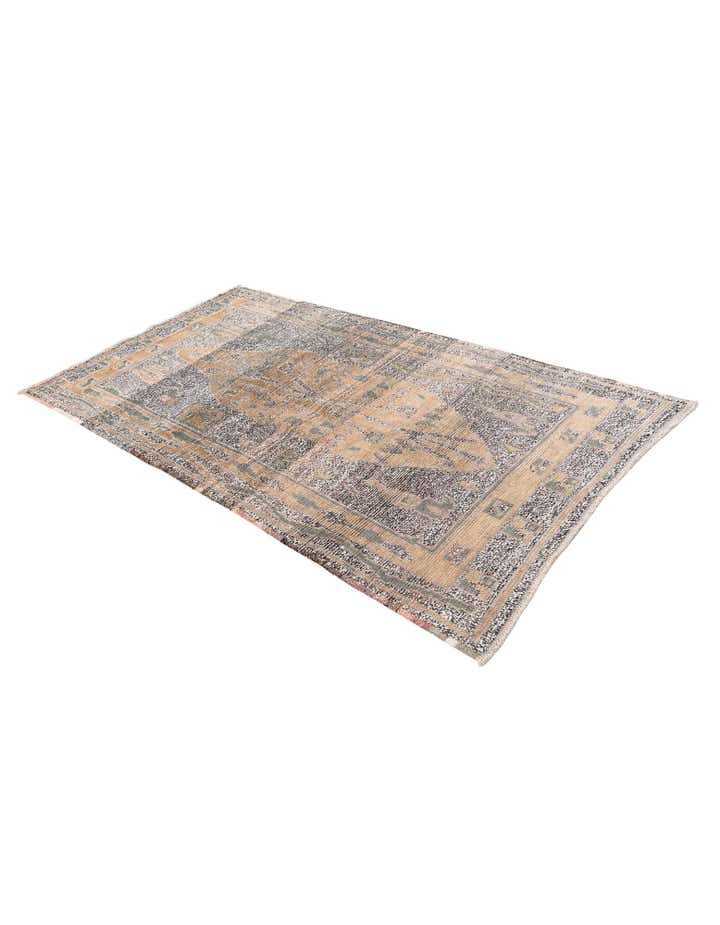 4' 10 x 8' 9 Hand Knotted Moroccan Wool Rug