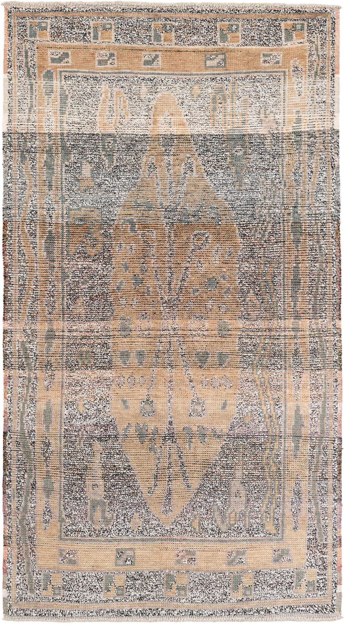 4' 10 x 8' 9 Hand Knotted Moroccan Wool Rug