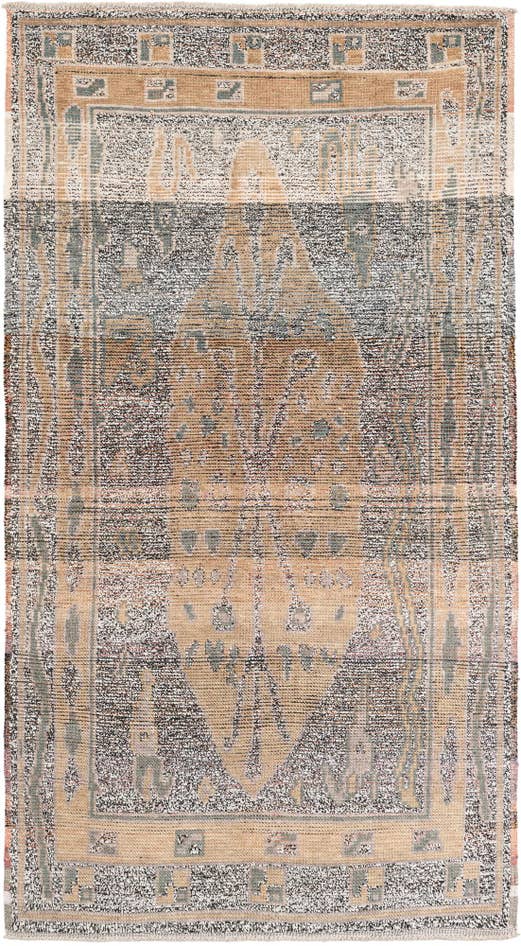 Detail image of 4' 10 x 8' 9 Hand Knotted Moroccan Wool Rug