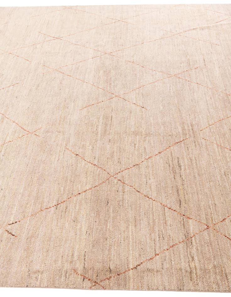 Detail image of 8' 2 x 11' 5  Hand Knotted Moroccan Wool Rug