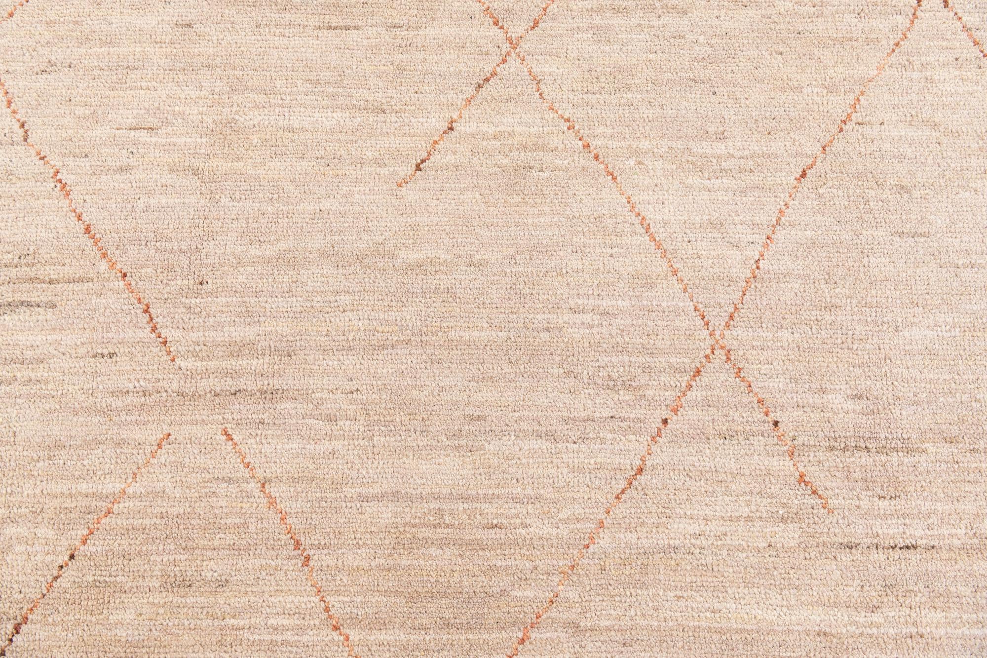 250cm x 350cm anudado a mano marroquí Alfombra Lana