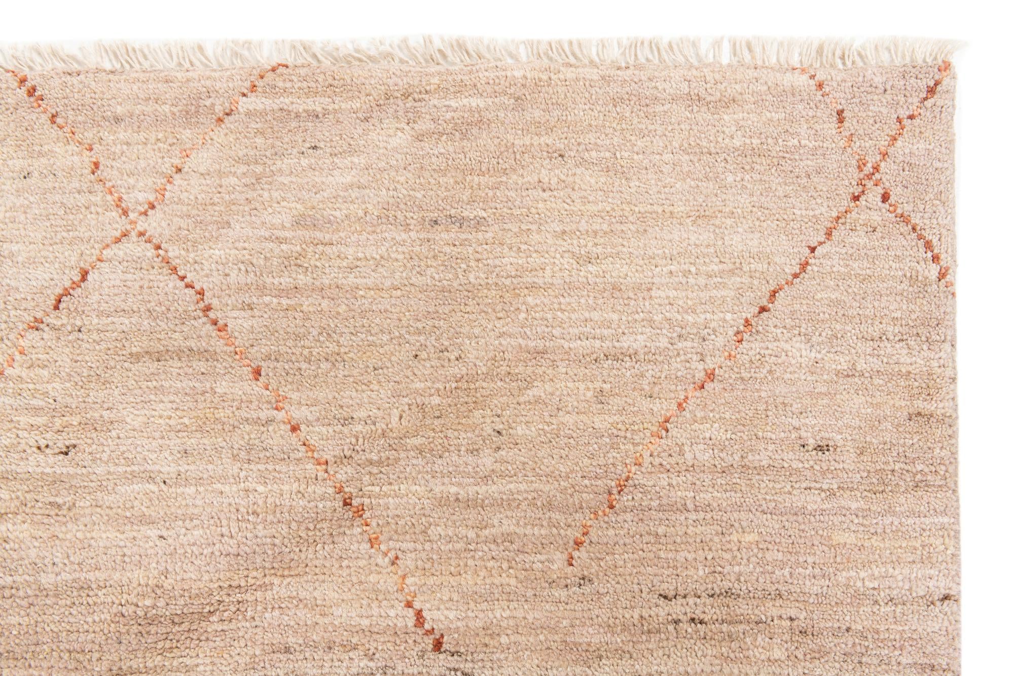 250cm x 350cm anudado a mano marroquí Alfombra Lana