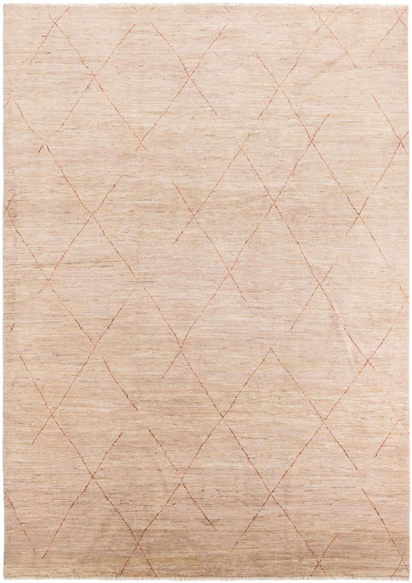 250cm x 350cm anudado a mano marroquí Alfombra Lana