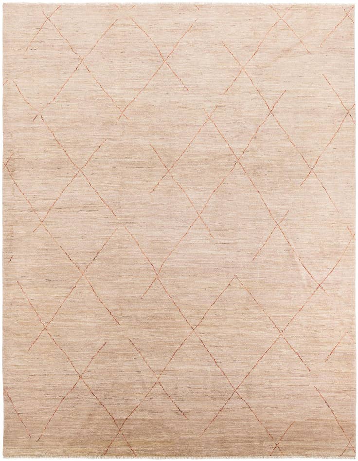 Detail image of 8' 2 x 11' 5 Hand Knotted Moroccan Wool Rug