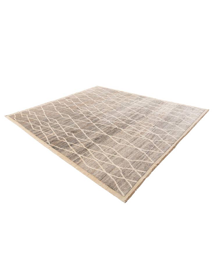 Detail image of 8' 9 x 9' 8  Hand Knotted Moroccan Wool Rug