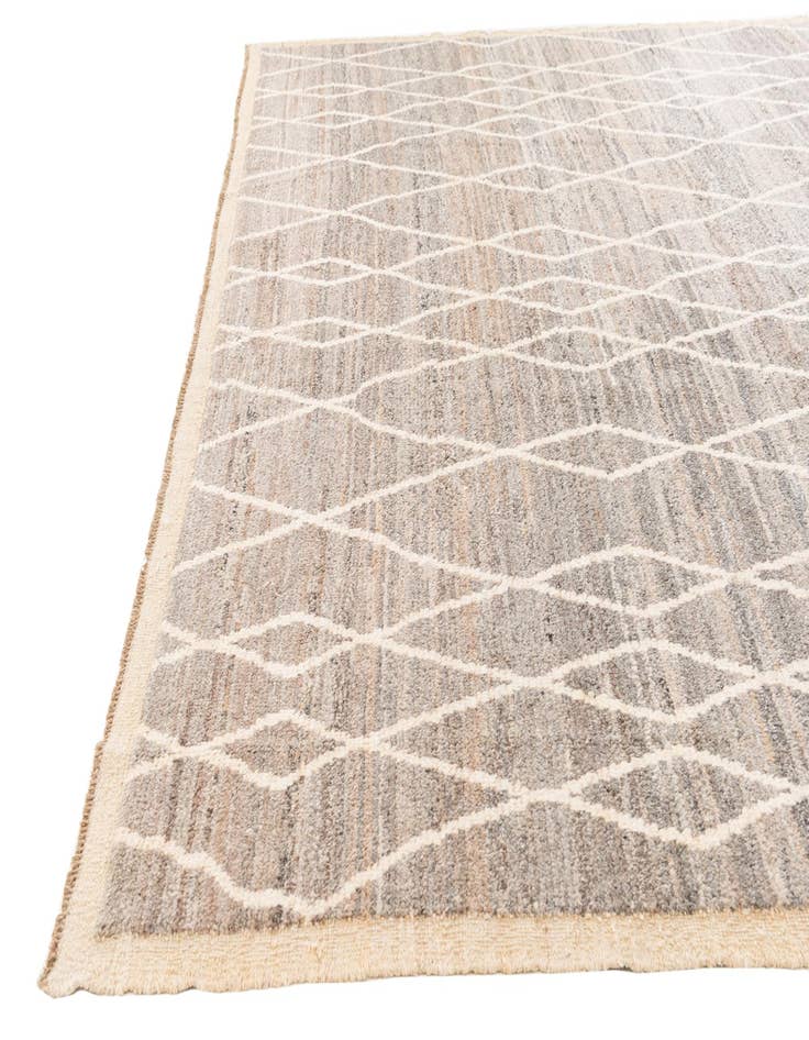 Detail image of 8' 9 x 9' 8  Hand Knotted Moroccan Wool Rug