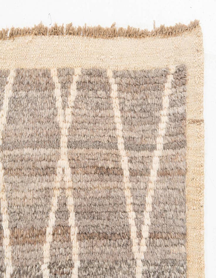 Detail image of 8' 9 x 9' 8  Hand Knotted Moroccan Wool Rug
