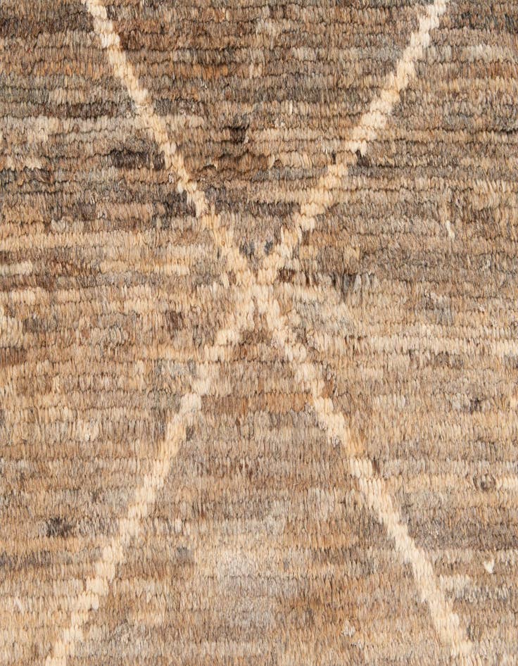 Detail image of 8' 9 x 9' 10 Hand Knotted Moroccan Wool Rug