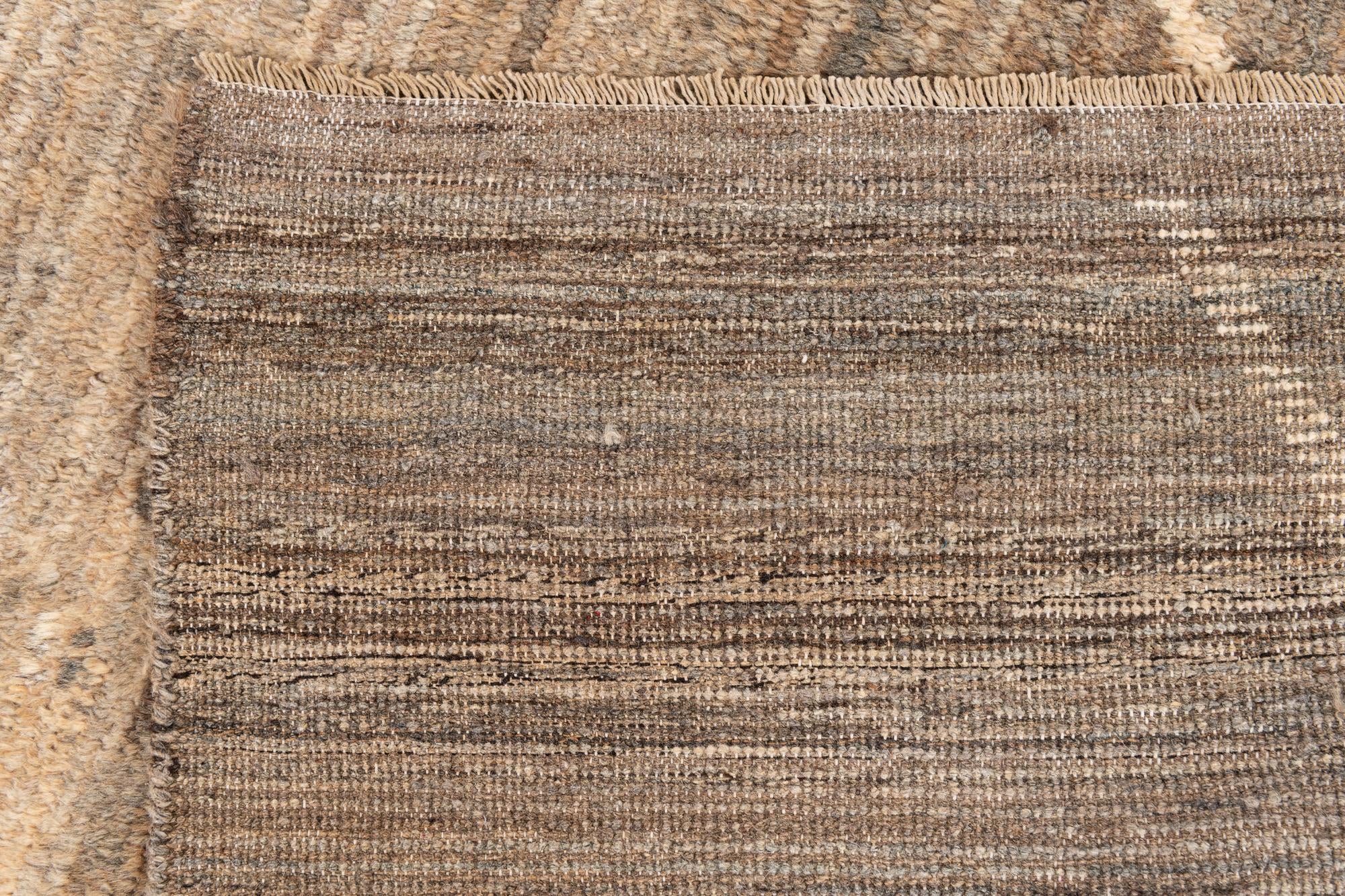 8' 9 x 9' 10 Hand Knotted Moroccan Wool Rug