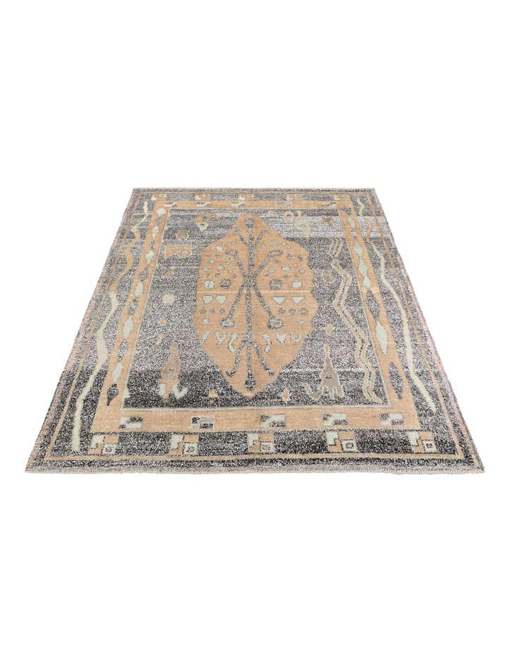 8' x 10' 1 Hand Knotted Moroccan Wool Rug