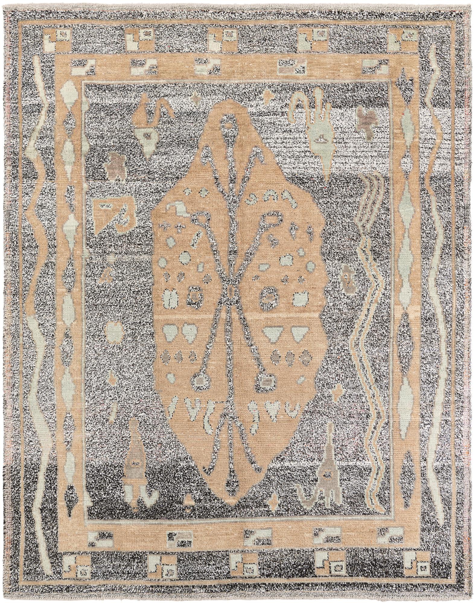 8' x 10' 1 Hand Knotted Moroccan Wool Rug