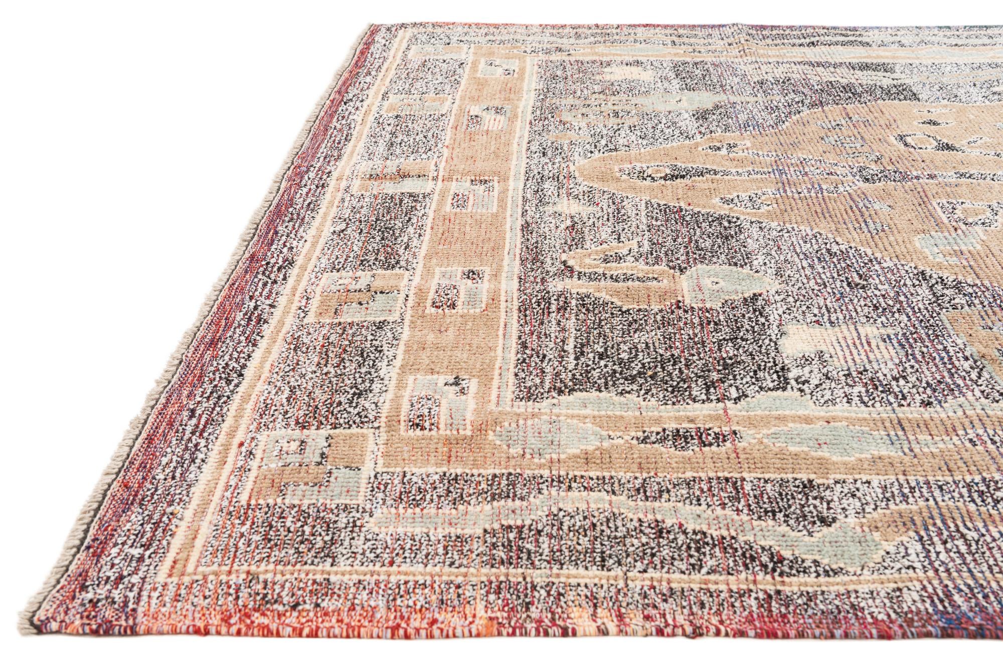 8' x 10' Hand Knotted Moroccan Wool Rug