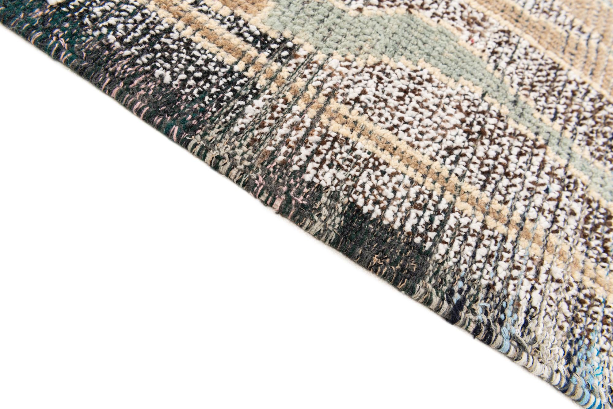 8' x 10' Hand Knotted Moroccan Wool Rug