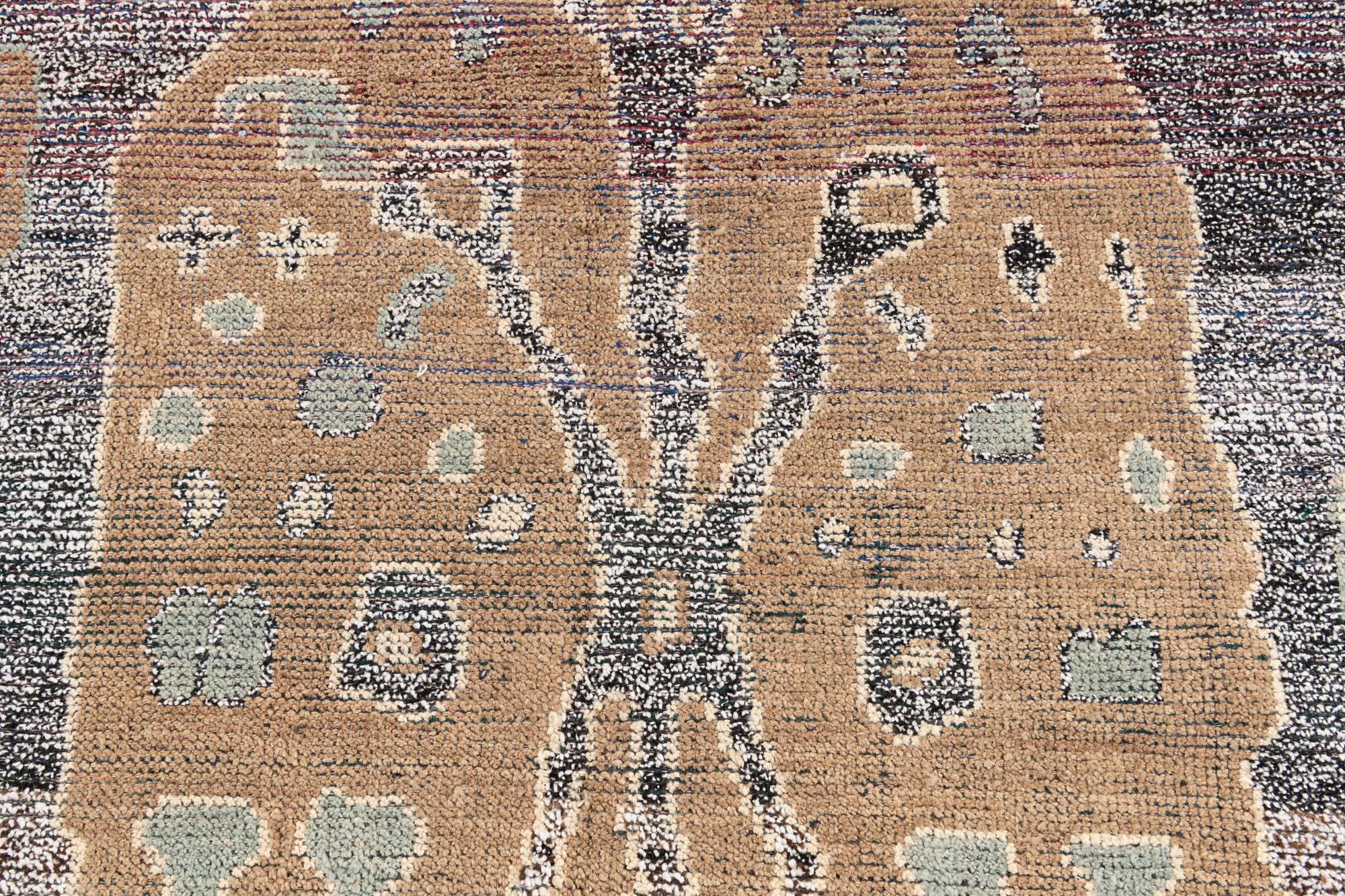 8' x 10' Hand Knotted Moroccan Wool Rug