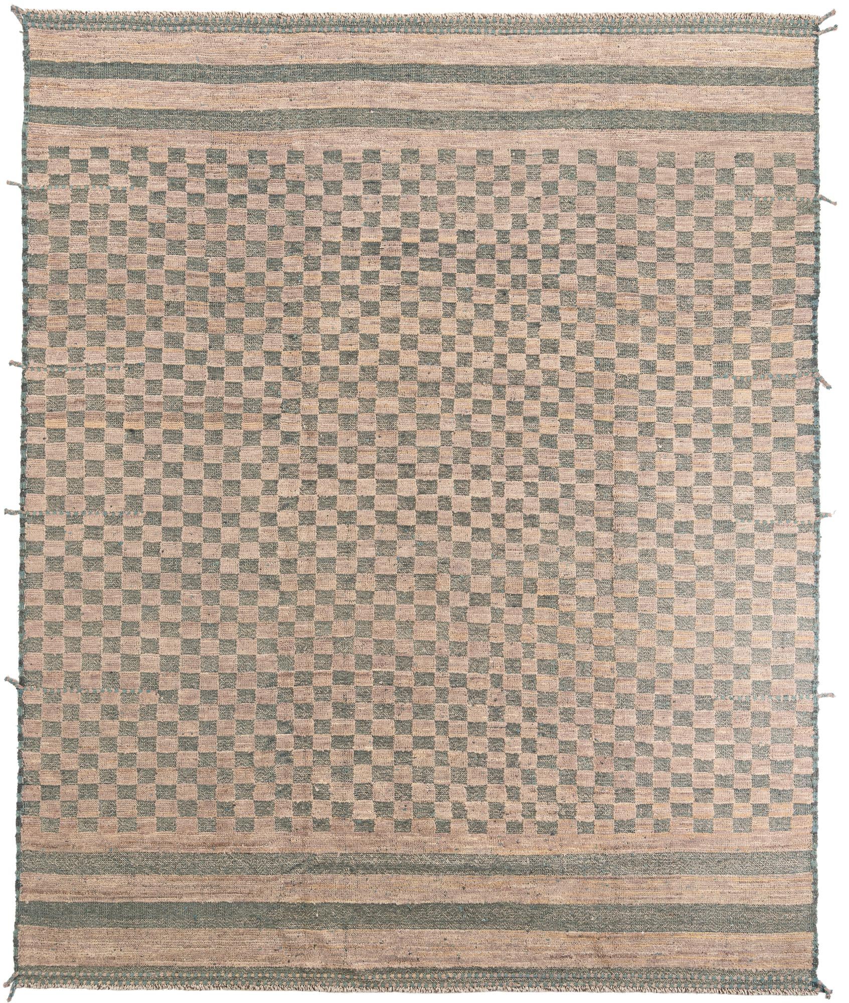 9' 8 x 11' 9 Hand Knotted Moroccan Wool Rug