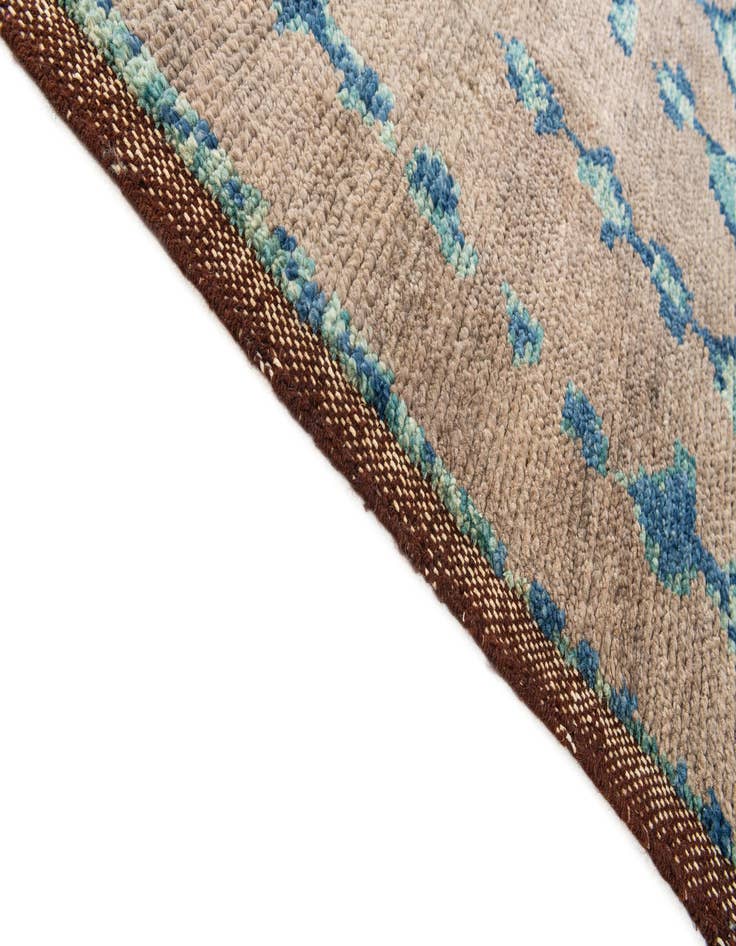 Detail image of 6' 4 x 9' 2  Hand Knotted Moroccan Wool Rug