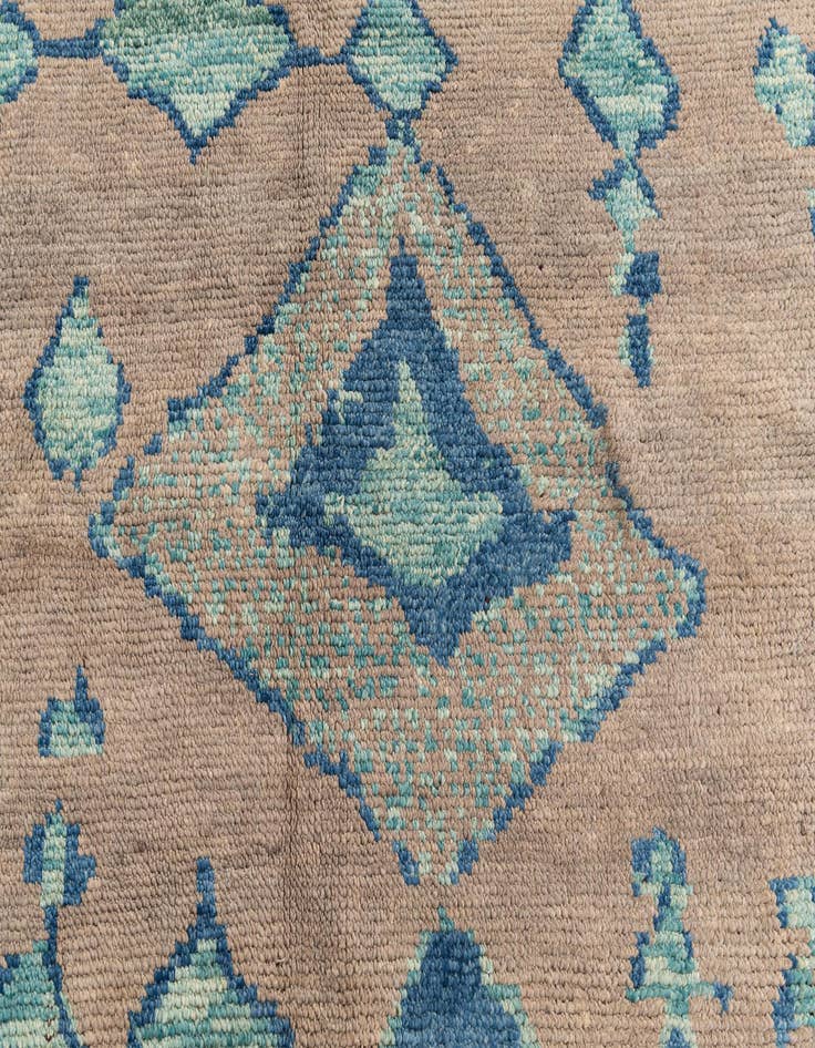 Detail image of 6' 4 x 9' 2  Hand Knotted Moroccan Wool Rug