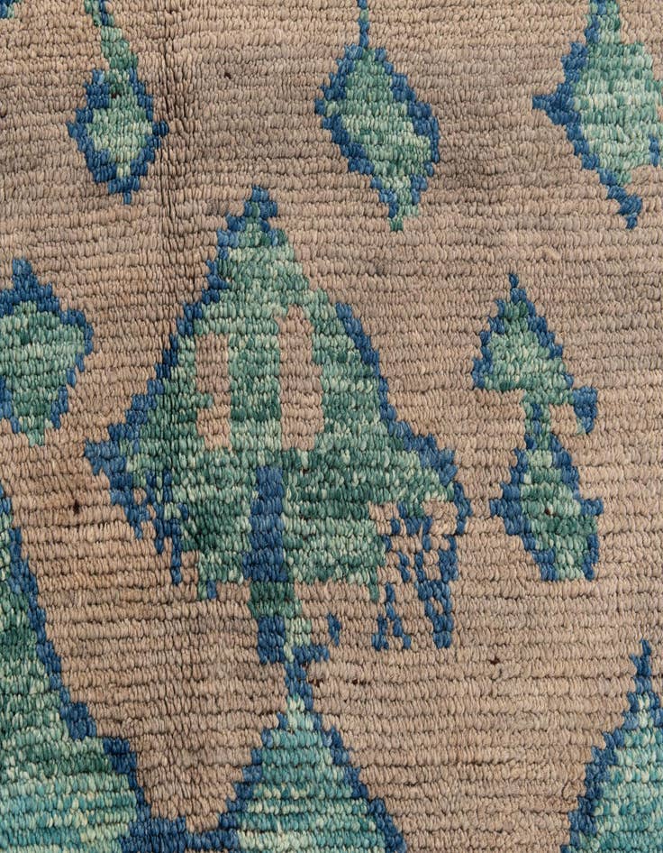 Detail image of 6' 4 x 9' 2  Hand Knotted Moroccan Wool Rug