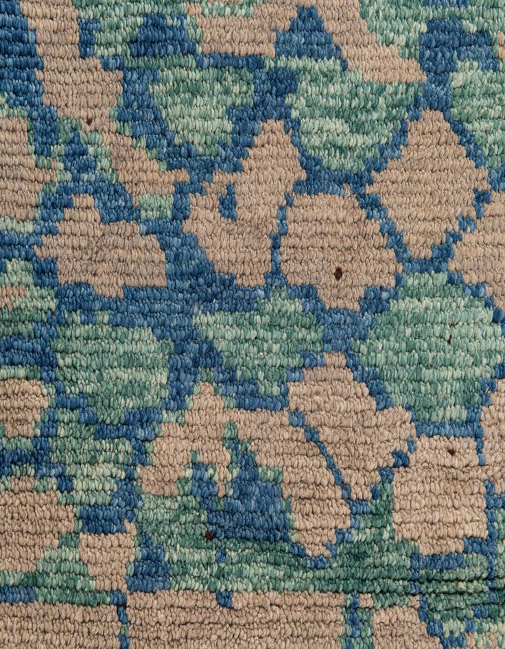 Detail image of 6' 4 x 9' 2  Hand Knotted Moroccan Wool Rug