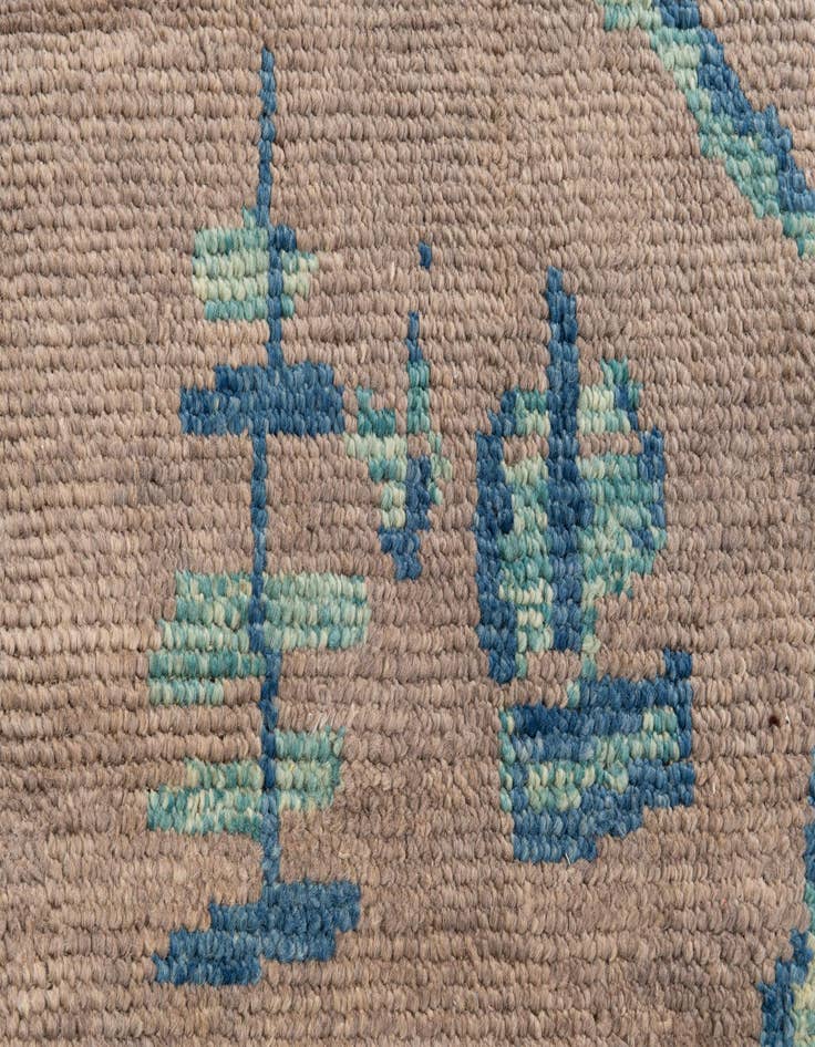 Detail image of 6' 4 x 9' 2  Hand Knotted Moroccan Wool Rug