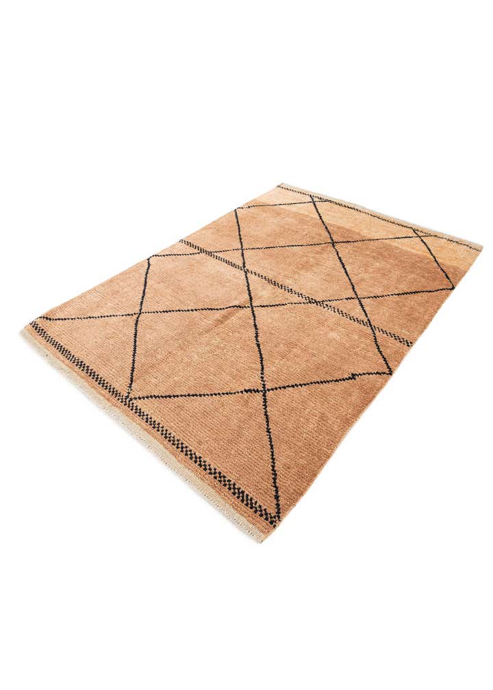 5' 3 x 7' 4 Hand Knotted Moroccan Wool Rug