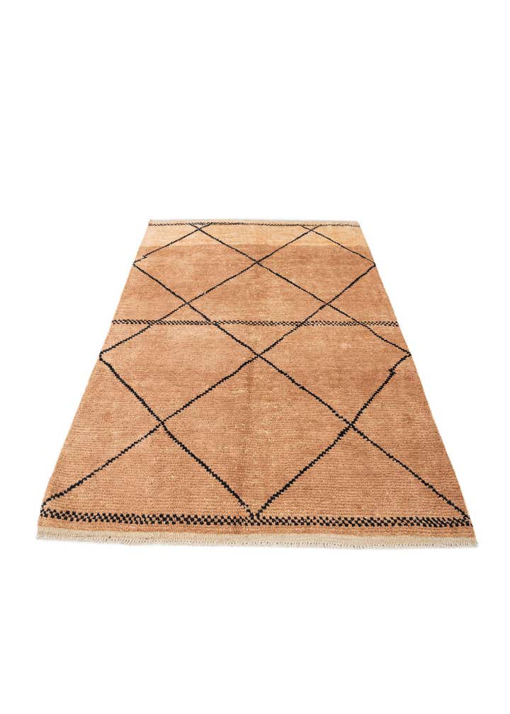 5' 3 x 7' 4 Hand Knotted Moroccan Wool Rug