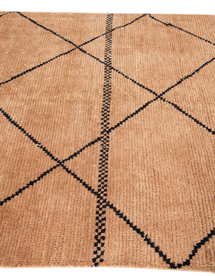 Detail image of 5' 3 x 7' 4 Hand Knotted Moroccan Wool Rug