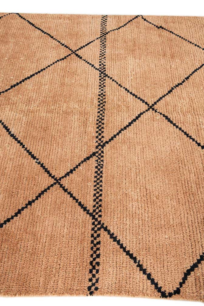 5' 3 x 7' 4 Hand Knotted Moroccan Wool Rug