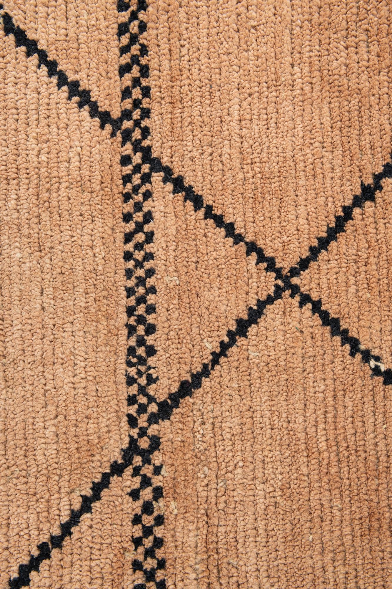 5' 3 x 7' 4 Hand Knotted Moroccan Wool Rug