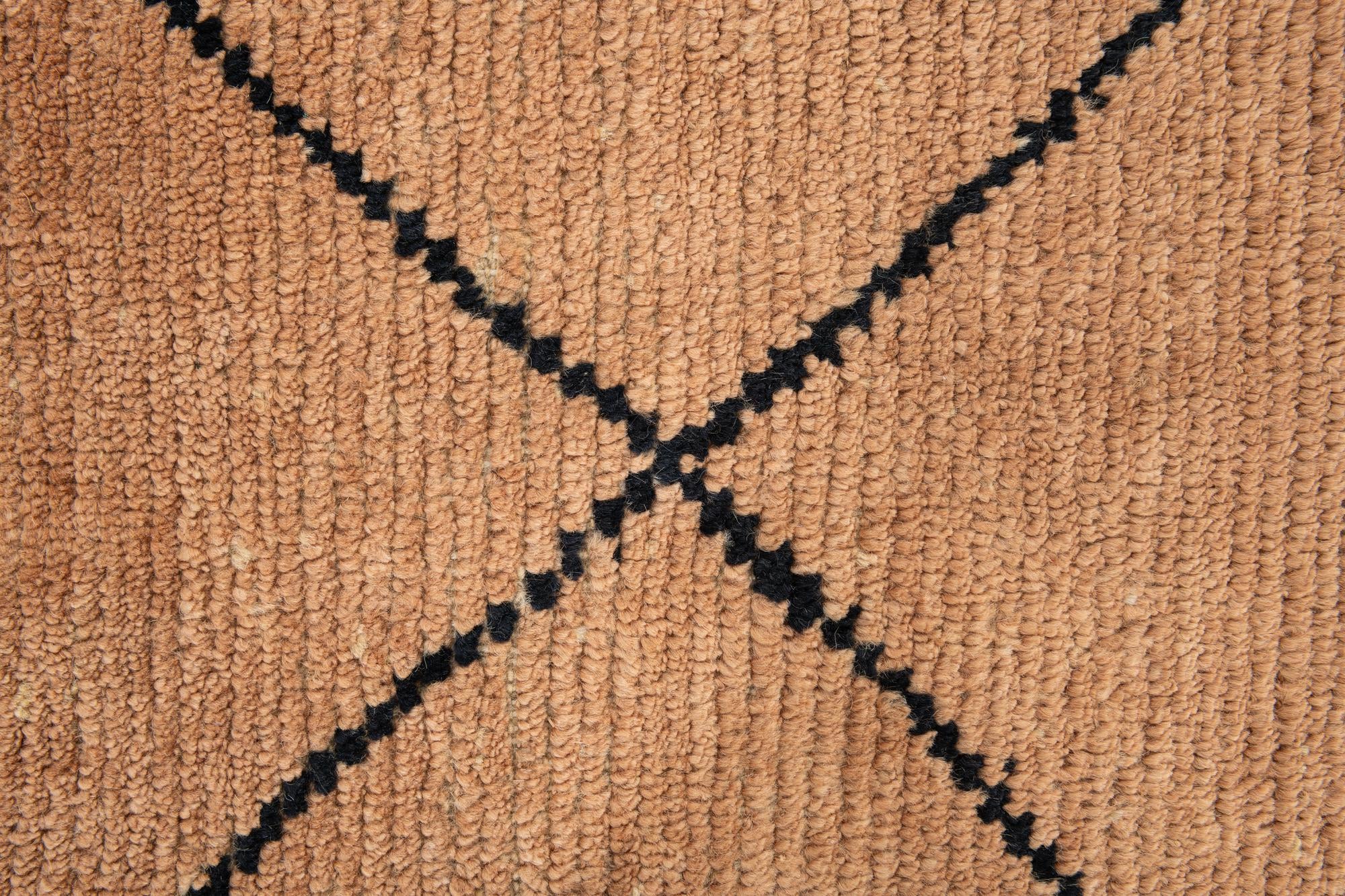 5' 3 x 7' 4 Hand Knotted Moroccan Wool Rug