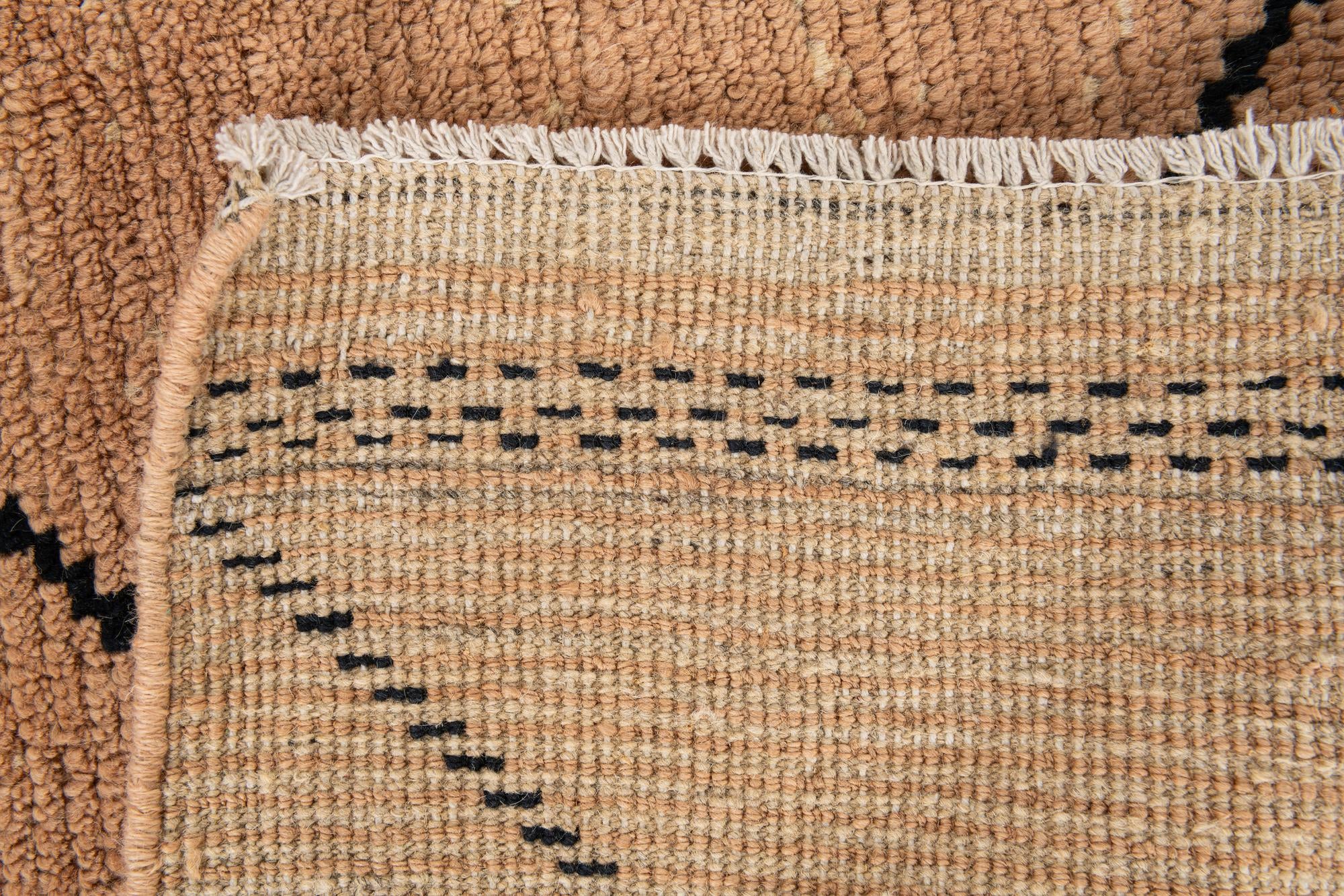 5' 3 x 7' 4 Hand Knotted Moroccan Wool Rug