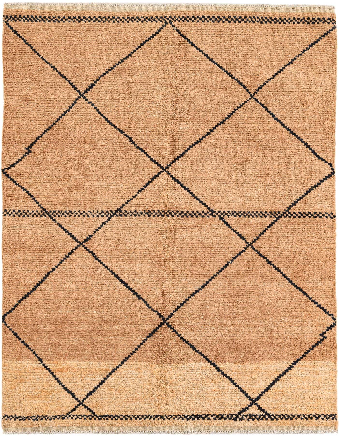 5' 3 x 7' 4 Hand Knotted Moroccan Wool Rug