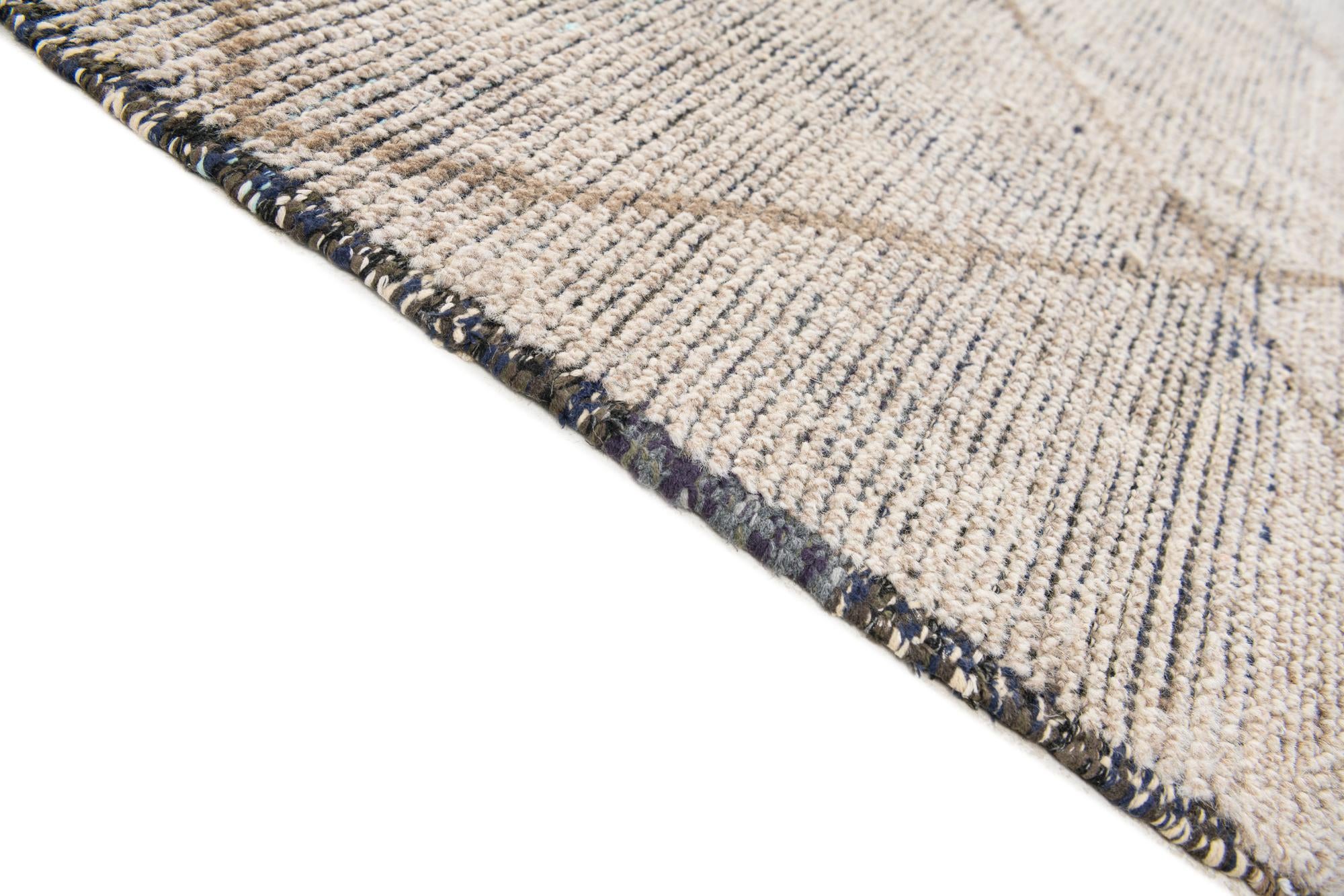 6' 2 x 9' 2 Hand Knotted Moroccan Wool Rug
