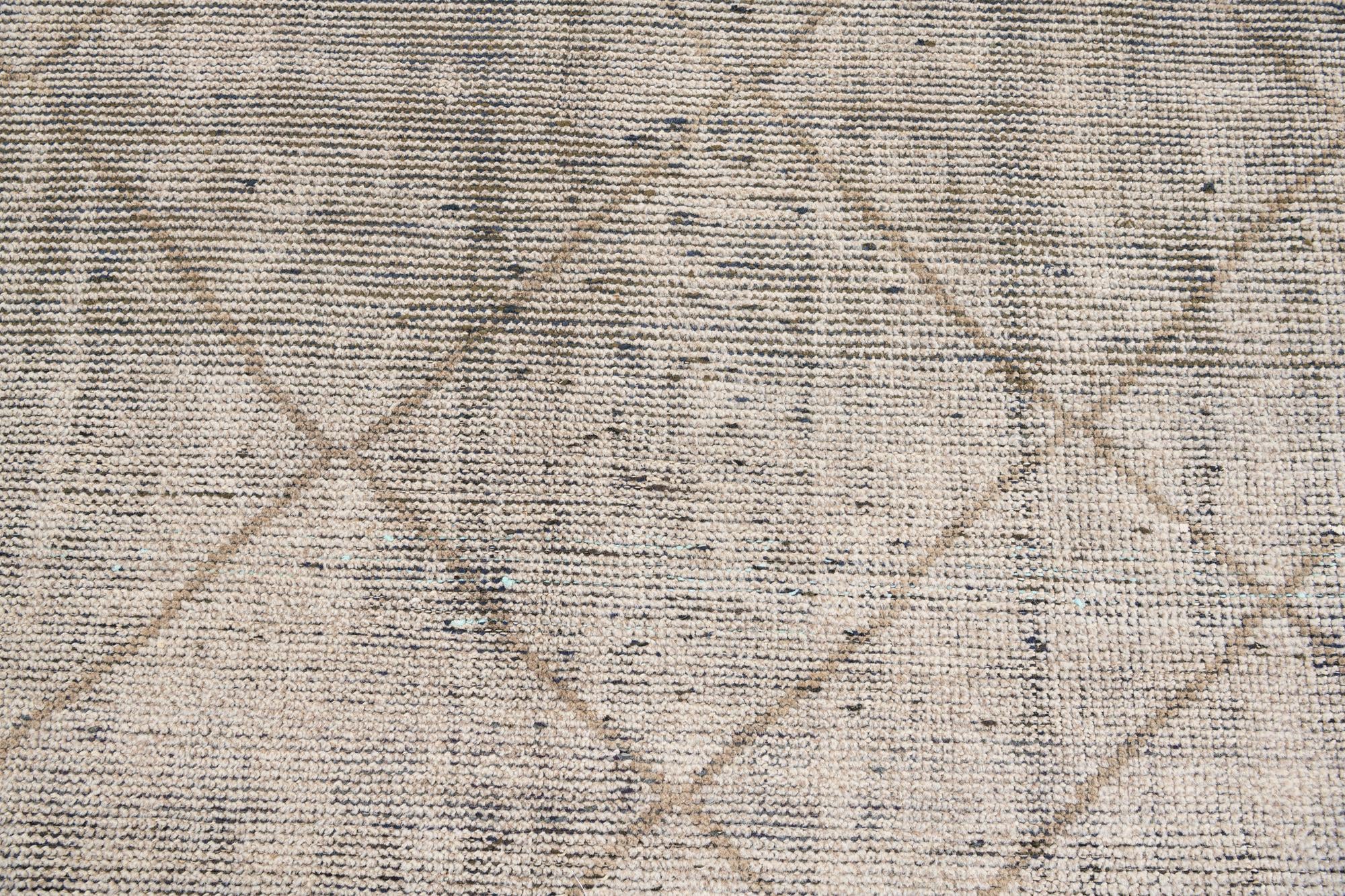 6' 2 x 9' 2 Hand Knotted Moroccan Wool Rug