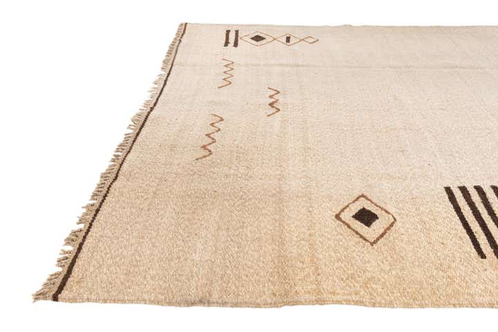 6' 6 x 9' 10 Hand Knotted Moroccan Wool Rug