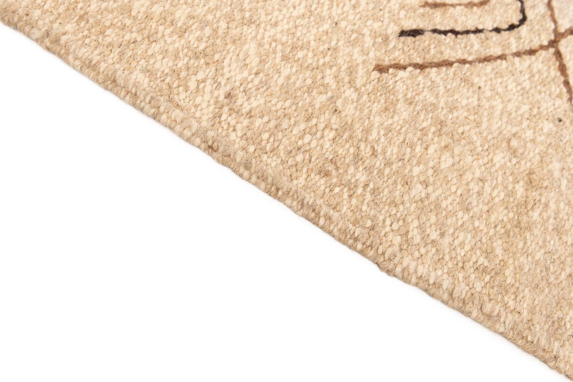 6' 6 x 9' 10 Hand Knotted Moroccan Wool Rug