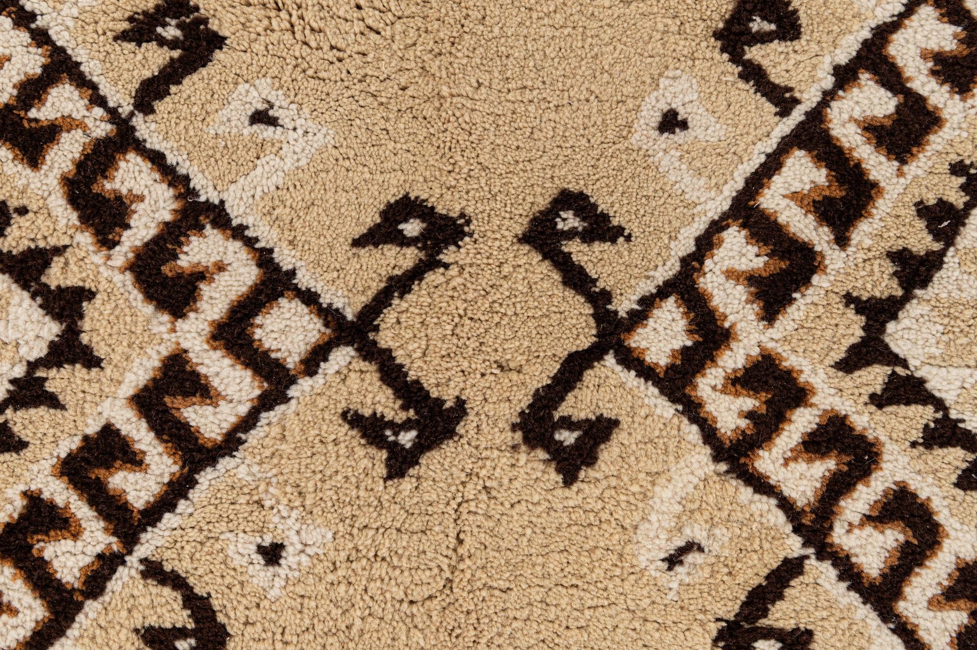 5' 1 x 8' 10 Hand Knotted Moroccan Wool Rug