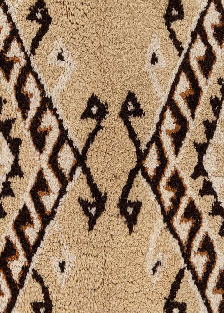 5' 1 x 8' 10 Hand Knotted Moroccan Wool Rug