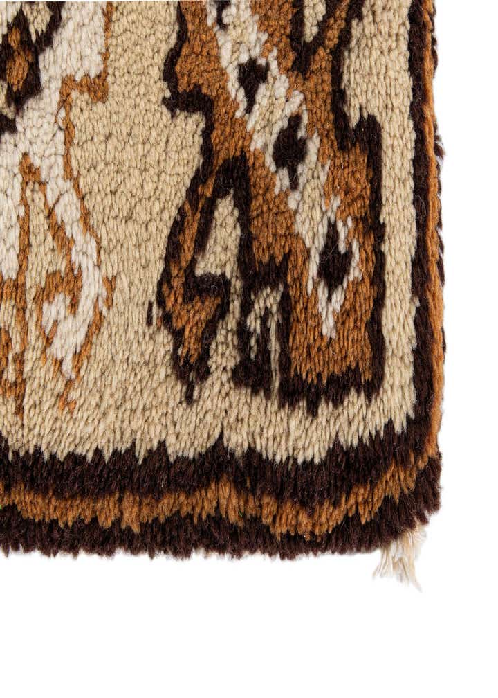 5' 1 x 8' 10 Hand Knotted Moroccan Wool Rug