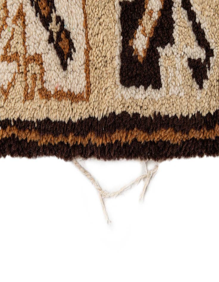 Detail image of 5' 1 x 8' 10  Hand Knotted Moroccan Wool Rug