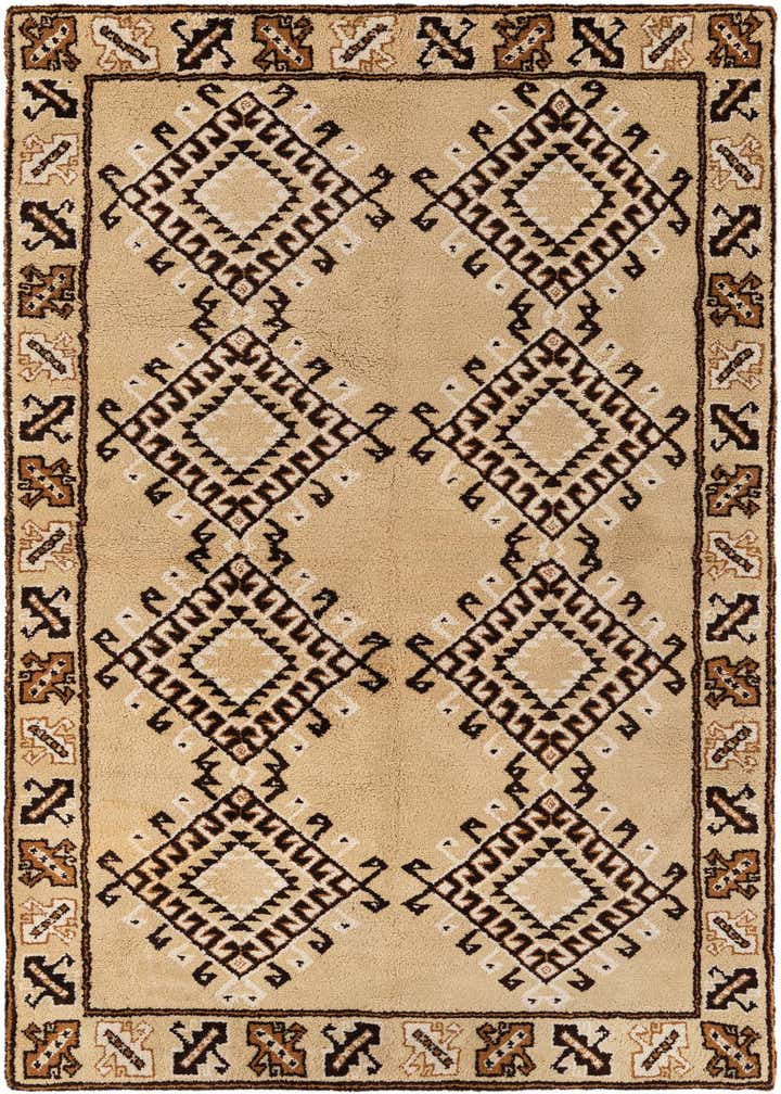 5' 1 x 8' 10 Hand Knotted Moroccan Wool Rug